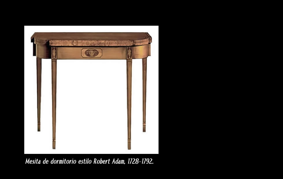 Adamesco, diseño inglés, muebles de madera.