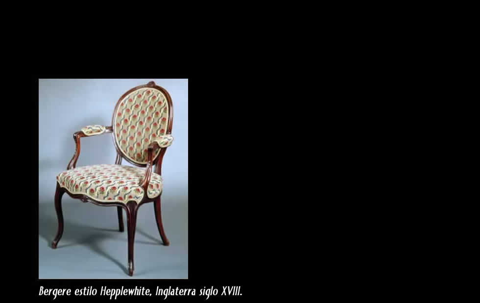 Hepplewhite, muebles finos, diseño británico.