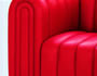 Asiento de estilo modernista.