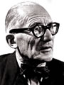 Retrato de Le Corbusier.